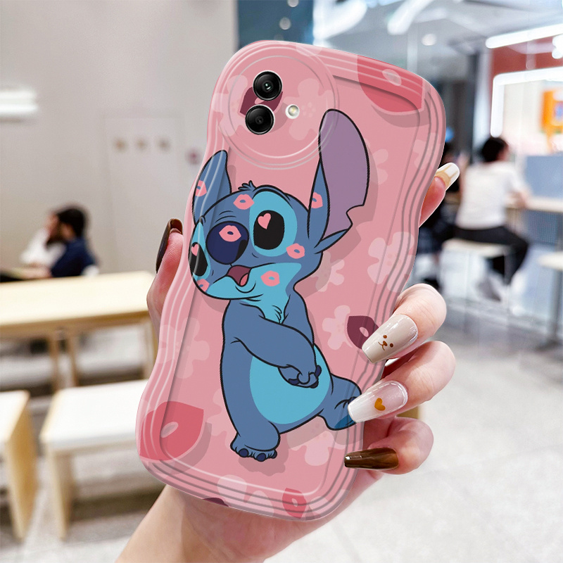 Casing Hp Untuk Samsung Galaxy A04 A04E A04s F04 M04 Case Casing HP Stitch HP Kesing trendi transpar