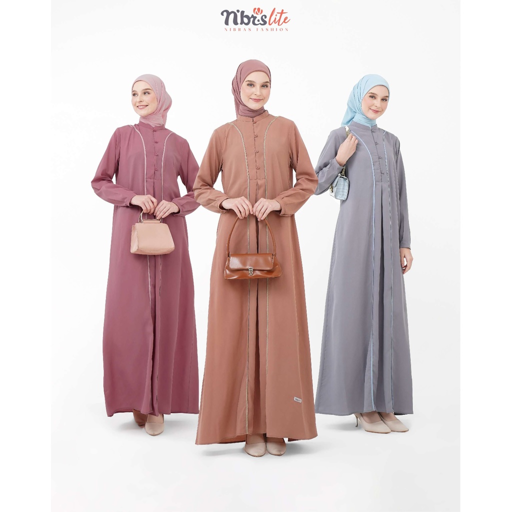 GAMIS NIBRAS LITE 003 / GAMIS NIBRAS TERLARIS 2024 / GAMIS NIBRAS TERBARU 2024 / DRESS NIBRAS TERMUR