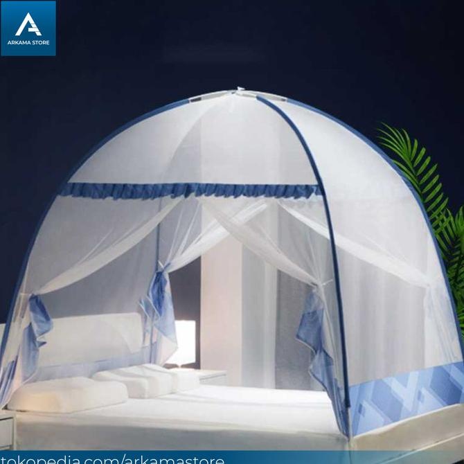 kelambu nyamuk tenda jaring anti nyamuk kasur tempat tidur 150 x 200