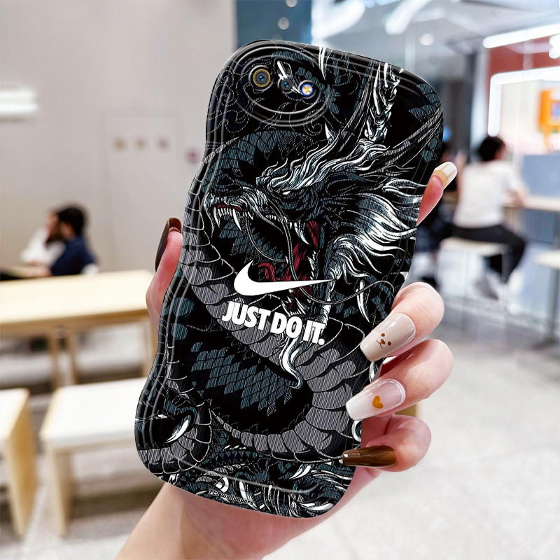 Casing Hp Untuk Realme C2 C2s OPPO A1K Case Casing HP Kesing model cincin hitam Softcase transparan 