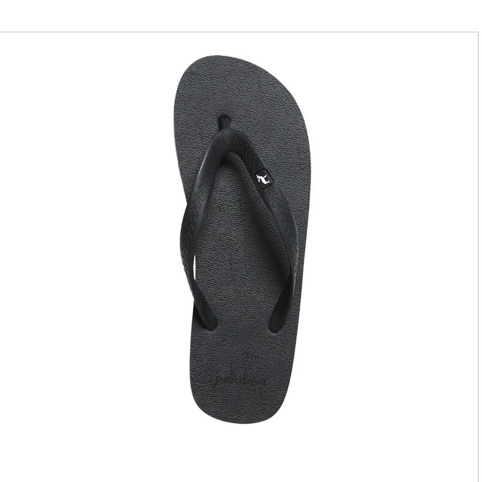 Sandal Panama / Sendal Jepit Pria Hitam Full Bla / Sendal Pantai