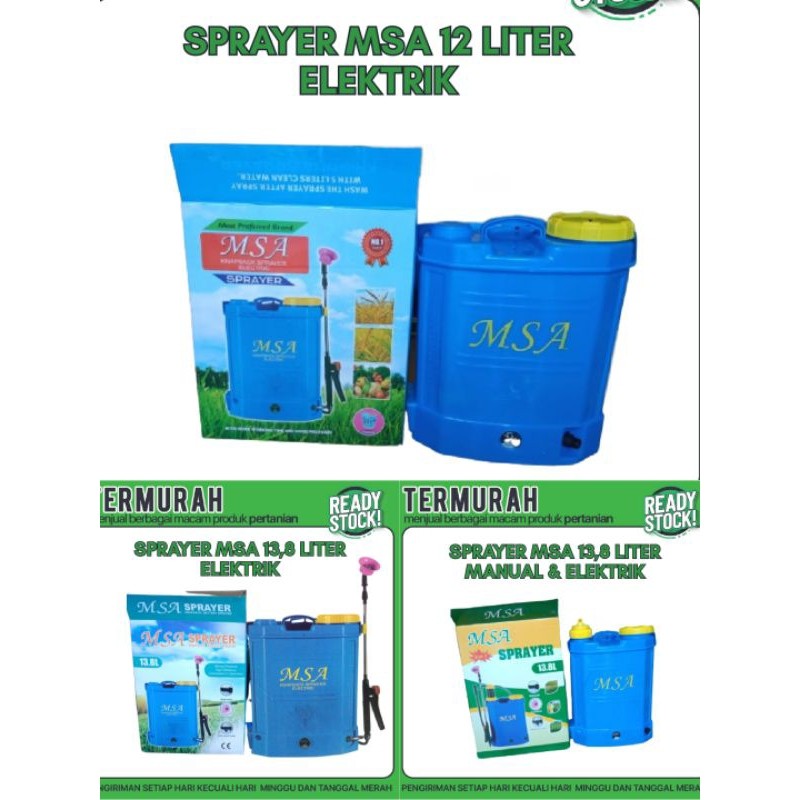 PANA POMPA SEMPROT MSA 13,8 & 12 LITER VARIASI BERGARANSI (ELEKTRIK 13,8 LITER) (ELEKTRIK & MANUAL