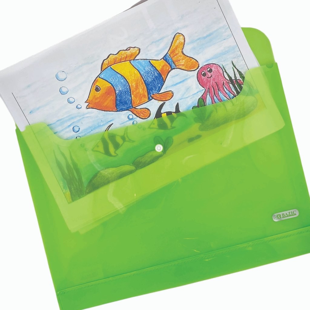 

Bazic Map Plastik / Map Kancing / File Bag A4 Warna