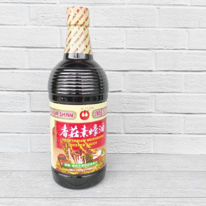 

Wan Ja Shan Vegetarian Mushroom Oyster Sauce 1200gr Saus Tiram Vegan WS04