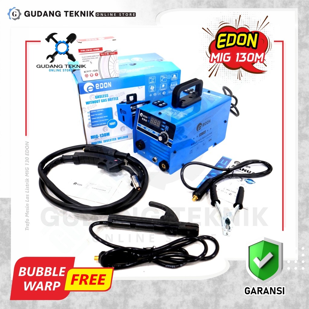 READY Mesin Las MIG 130M EDON / Travo Las Inverter 130A - Trafo Mesin Las Listrik MIG 130 EDON RHINO