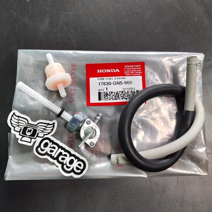 KRAN BENSIN FILTER BENSIN SLANG BENSIN 1 PAKET HONDA WIN DAN GL