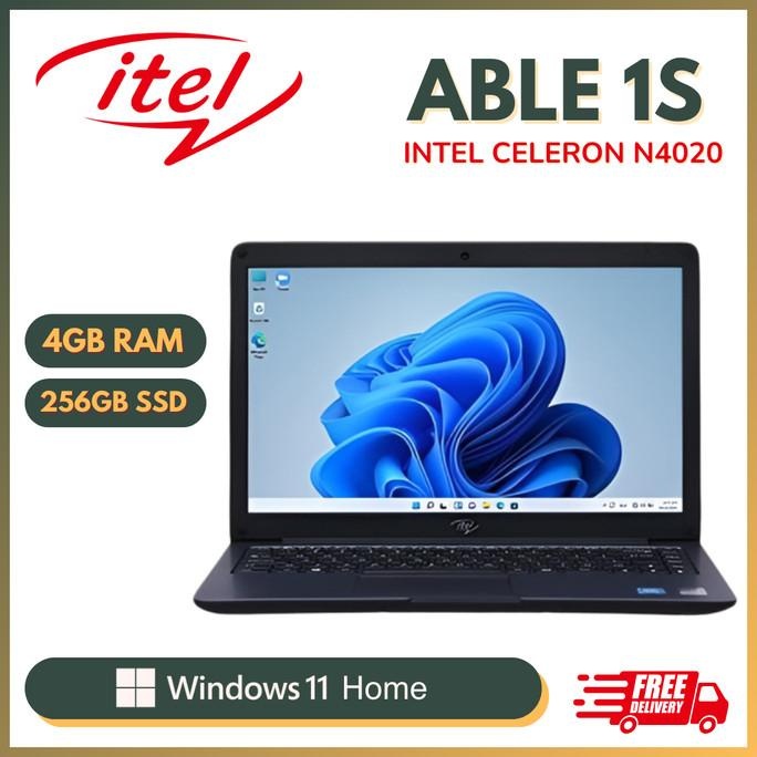 Laptop Itel Able 1S Intel Celeron N4020 4Gb/256Gb Ssd 14" Win11 Home Kode Sku 5669