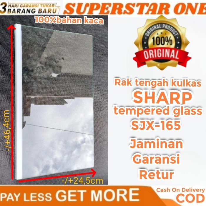 RAK KULKAS SHARP TEMPERED GLASS SJX-167/SJX 167/RAK KACA KULKAS