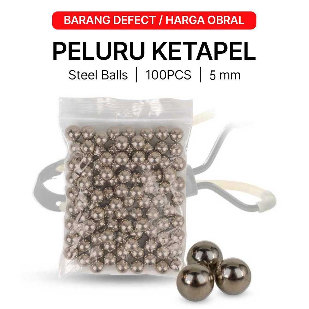 

Yernea Peluru Ketapel As Tengah Sepeda Steel Balls 100PCS 5mm - MBP5 (OBRAL/DEFECT)