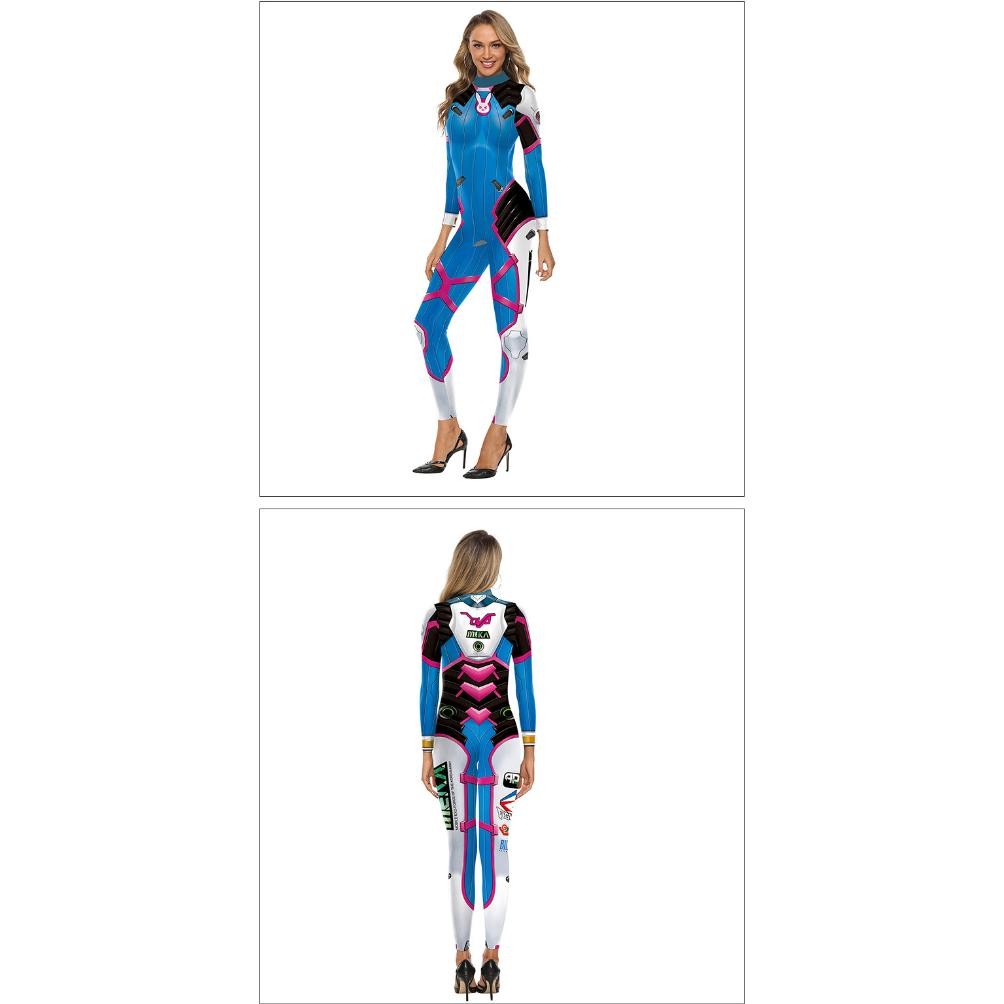 JNH CC-39 body suit kostum dva overwatch zentai jumpsuit cosplay costume anime TERLARIS