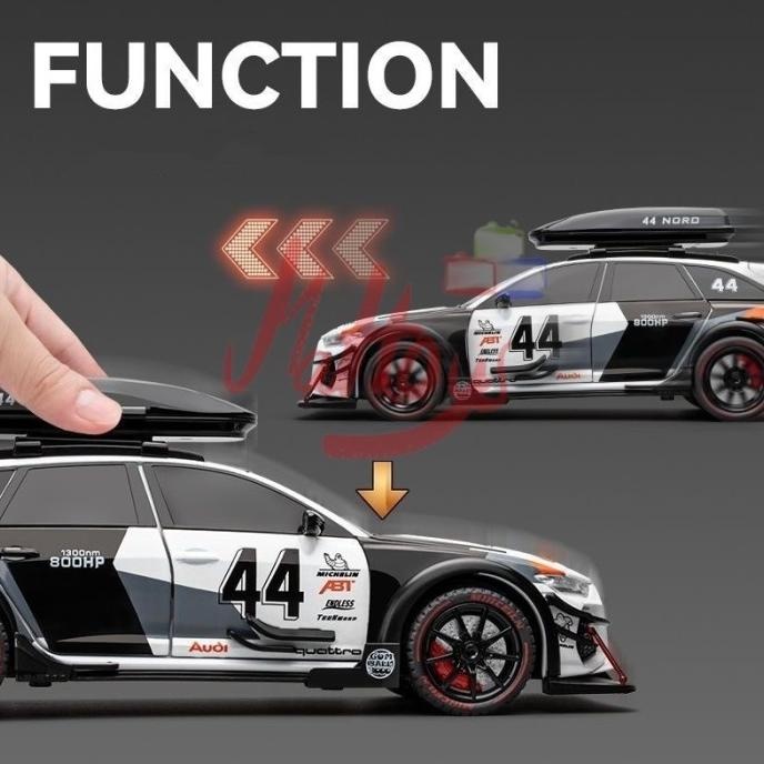 1:24 AUDI RS6 AVANT DTM Alloy Metal Model Diecast Racing Car koleksi pajangan hadiah MS02