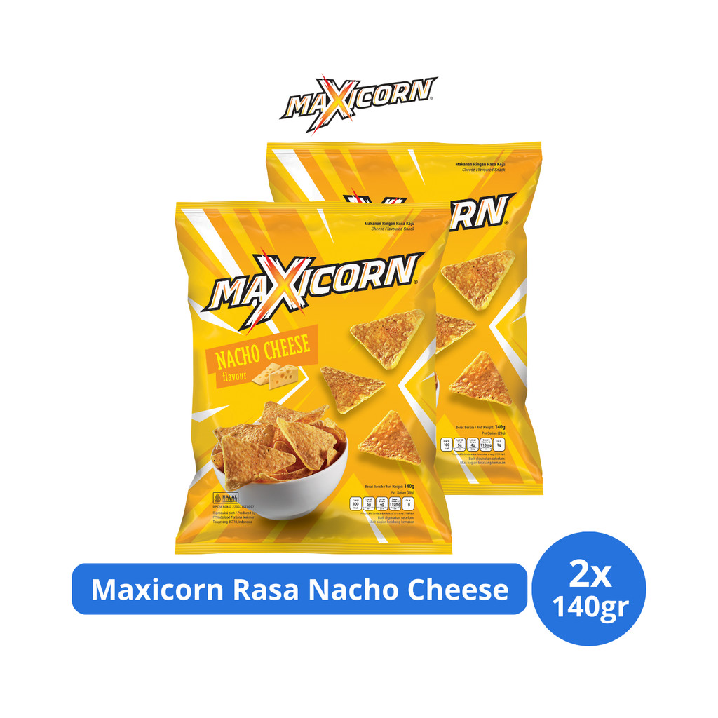 

Maxicorn Rasa Nacho Cheese 140gr x 2 pcs