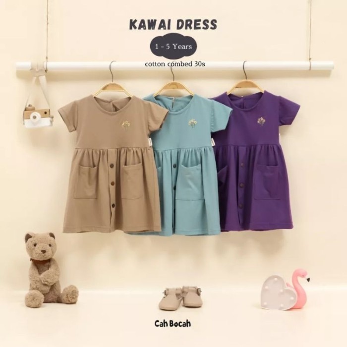 Beragam Cah Bocah - Kawai Dress - Dress Anak - Baju Anak Perempuan Dsk