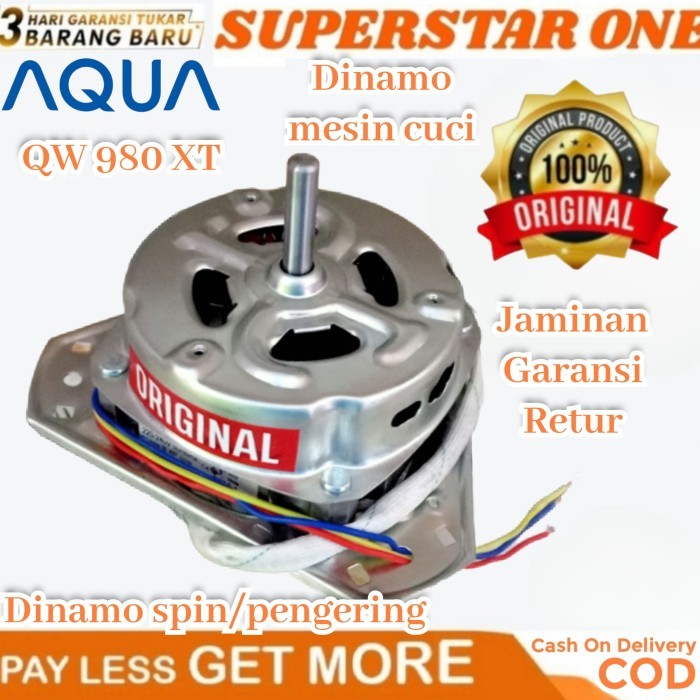 DINAMO/MOTOR SPIN/PENGERING MESIN CUCI AQUA QW-980XT/QW 980 XT