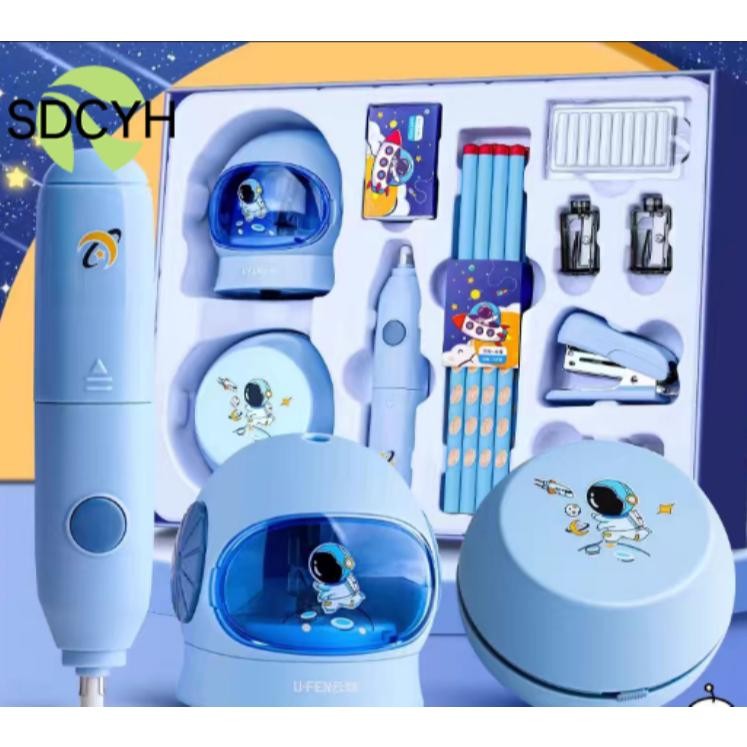 

Kekinian Sdcyh Electric Stationery Set / Set Alat Tulis Elektrik Rautan Penghapus Vacuum Pensil 11 In 1 Gratis Ongkir