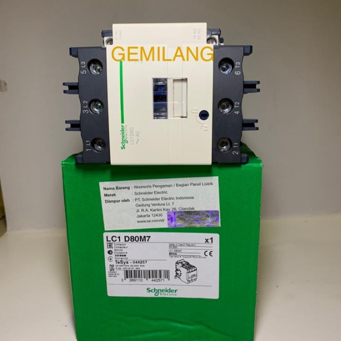 Schneider Lc1 D80M7 Contactor Genuine