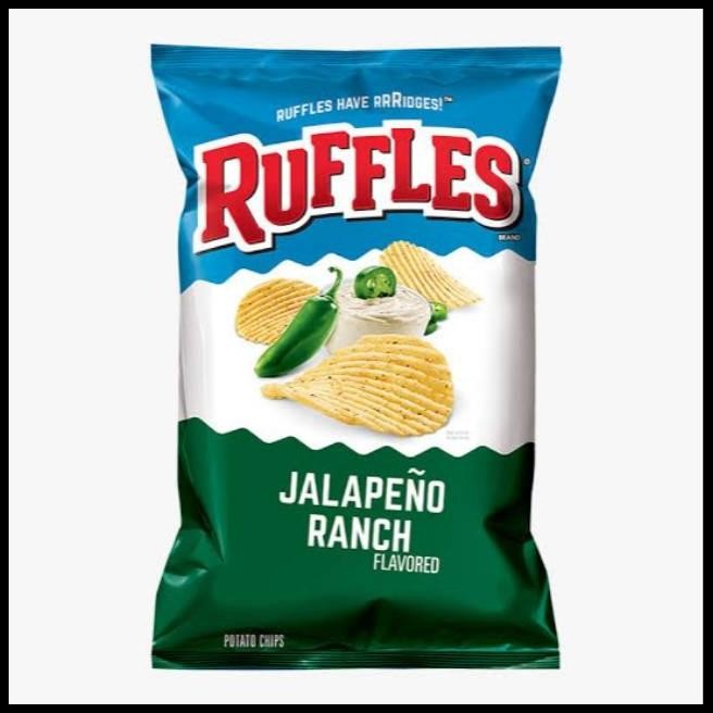 

Ruffles Jalapeno Ranch - Snack Import Made In Usa 185 Gr