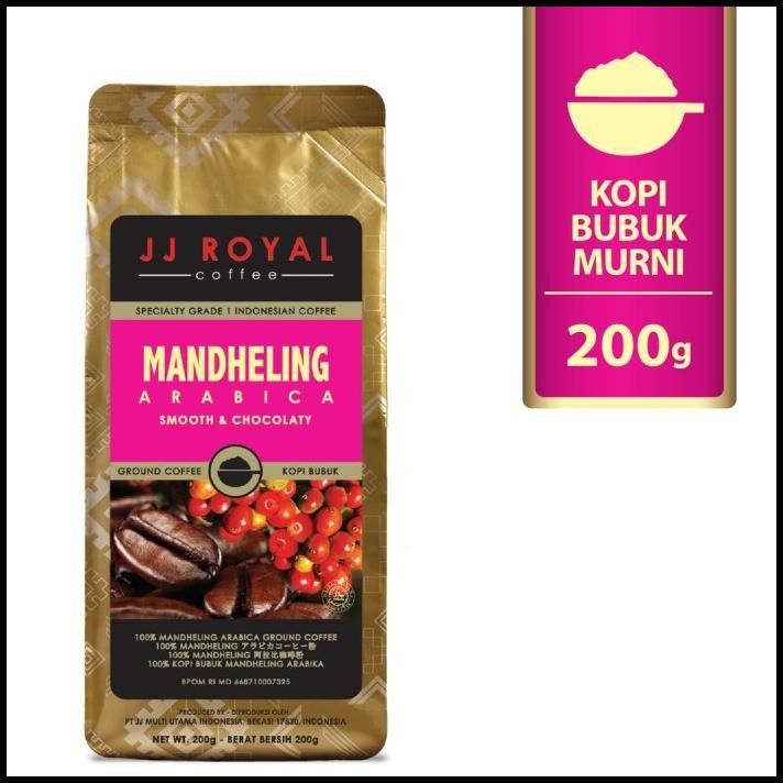 

Kopi Jj Royal Mandheling Arabica Bubuk 200Gr