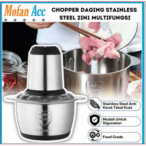 Coper Blender Mini Penggiling Penghalus Daging Bumbu Masak Super Tajam