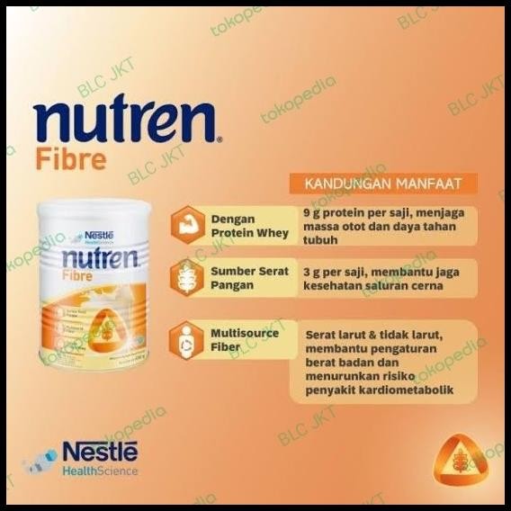 

Nestle Nutren Fibre Susu Nutrisi Rasa Vanila 400Gr