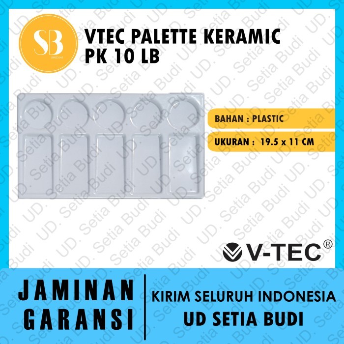 

Seka - Palet Lukis Keramik V-Tec Porcelain Palette Pk 10 Lb