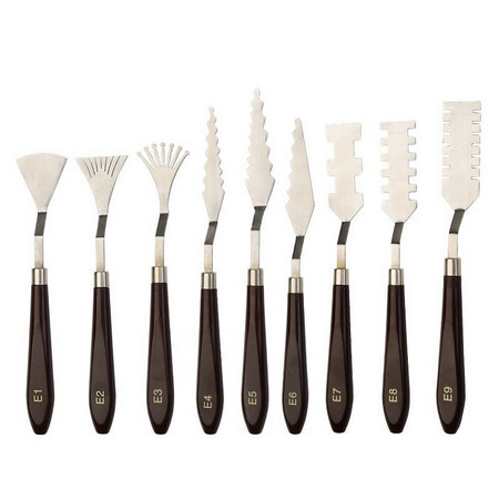 

Seka - Knife Palet Lukis Art Tool Paint/9Pcs Palette Knife Palette Spatula Lukis Painting