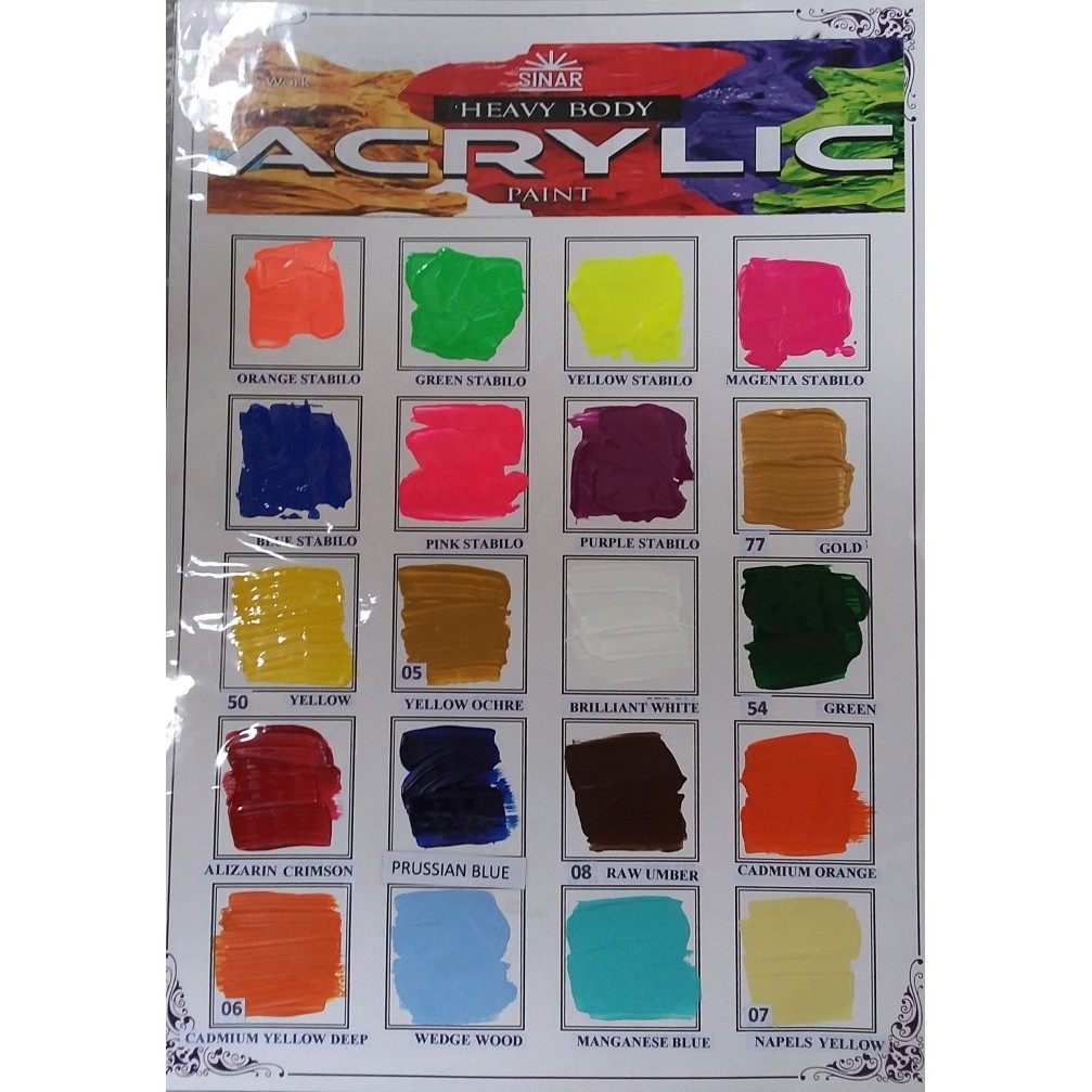 

Seka - Cat Lukis Acrylic Sinar Kwas / Palet 500 Ml Tbk