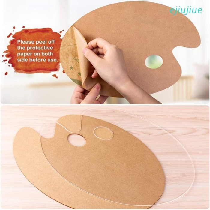 

Seka - 3 Pcs Palet Lukis Cat Minyak Bahan Akrilik Transparan Anti Lengket