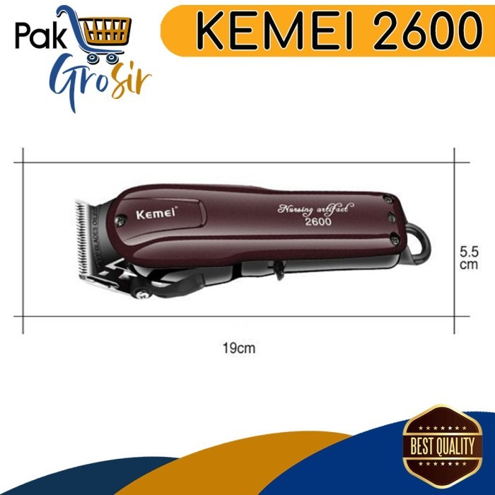 Kemei Km 2600 Alat Mesin Cukur Potong Rambut Hair Clipper Cordless