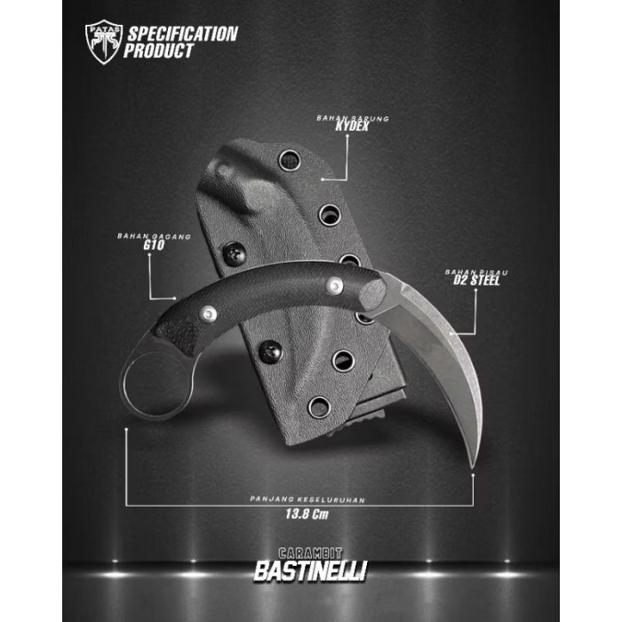 PATAS - Karambit BASTINELLI Tactical Custome
