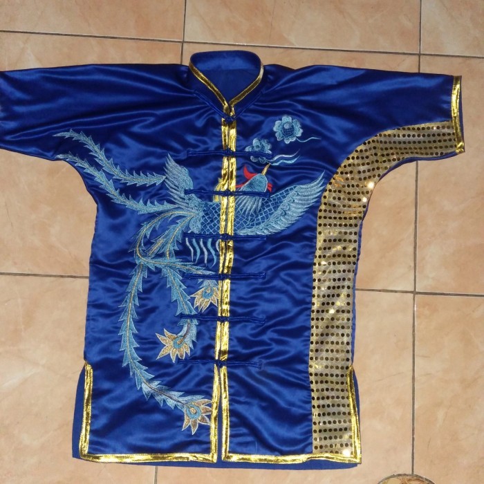 seragam wushu bordir kombinasi lambochi