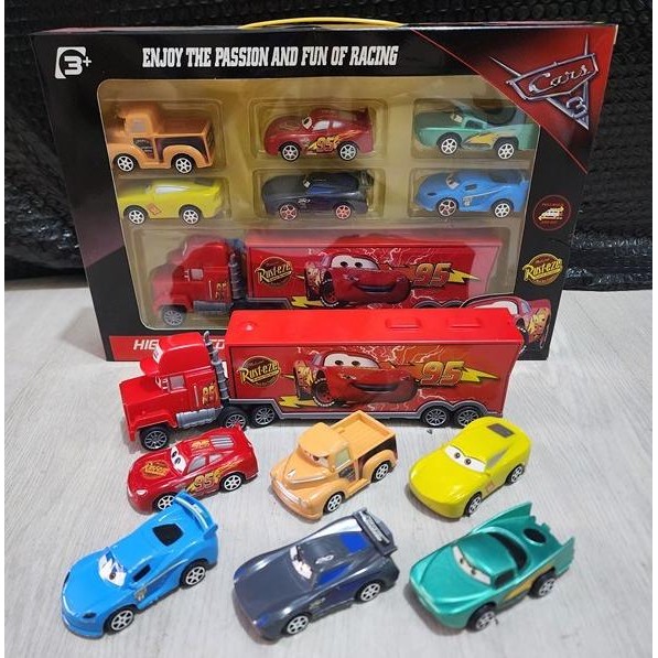 MAINAN MOBIL CARS MCQUEEN DAN TRUK MACK GVS