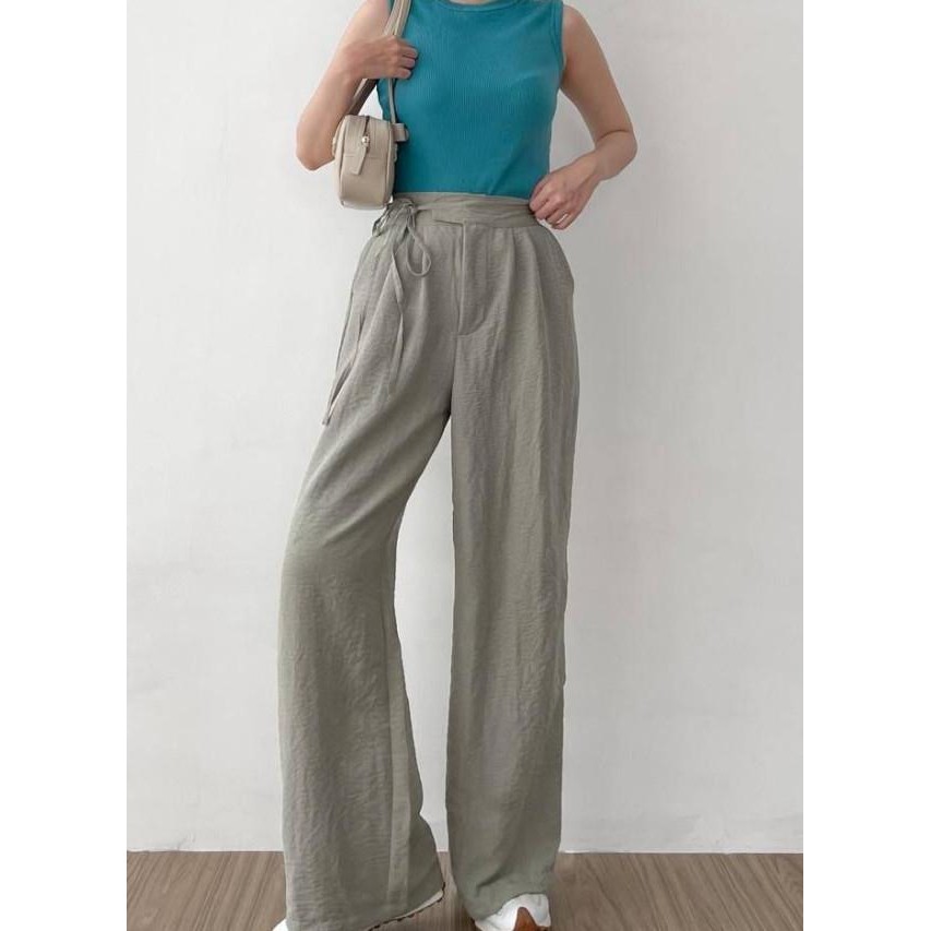 Lyra Pants  Celana Kulot Wanita Crinkle Pants Celana Kantor Crinkle Loose Pants Crinkle Cullote Pant