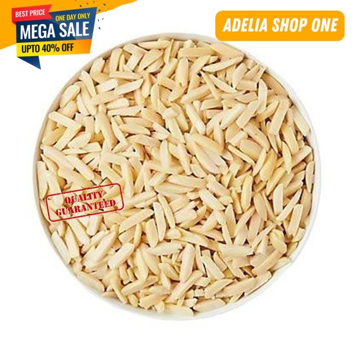 

ALMOND SILVERED 250 GR KACANG ALMOND IRIS STICK 250GRAM DISUKAI BANYAK ORANG!!!