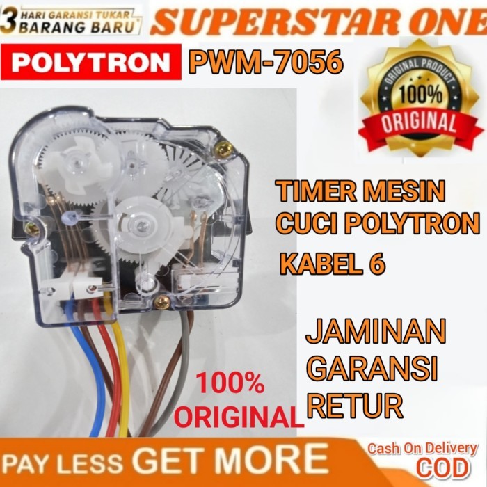 TIMER MESIN CUCI POLYTRON KABEL 6 PWM-7056