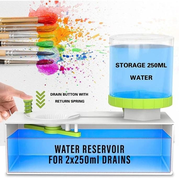 

TERLARIS [LOGU]Pembersih kuas lukis, Dispenser pembersih kuas, Brush Rinser Dispenser Am67