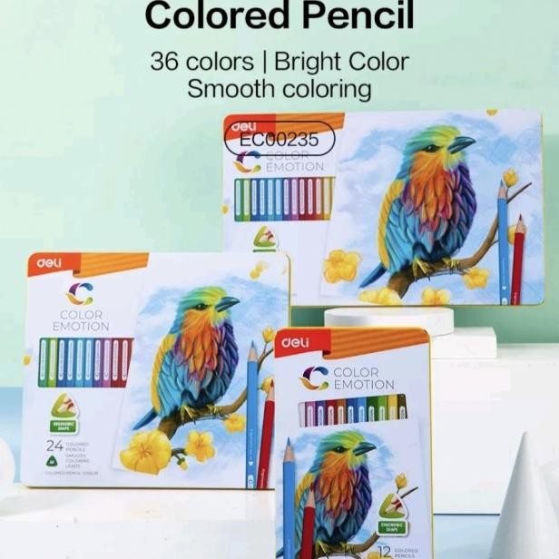 

Sil Warna Deli Celup Halus 12/24/36 Warna, Bentuk Segitiga Ergono