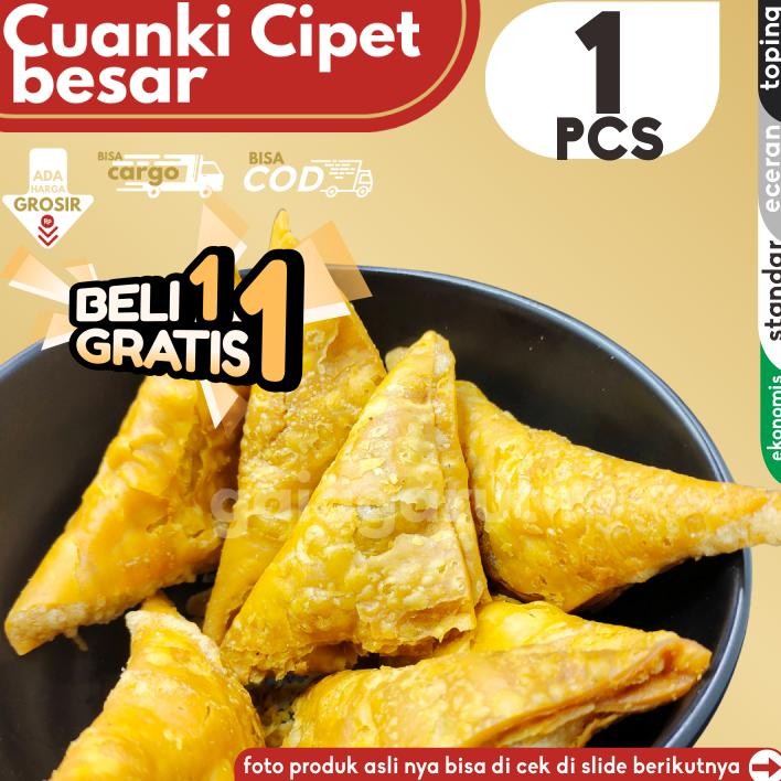 

[BELI 1 GRATIS 1] Cuanki CIPET BESAR isi 1pcs by GG (Bisa COD/Grosir/Kargo)