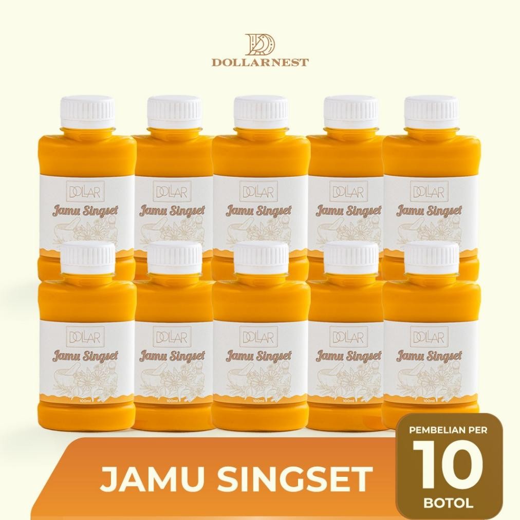 

TW39 Dollarnest Jamu Singset isi 10 Botol - Jamu Sehat Alami - Ready to Drink Hemat