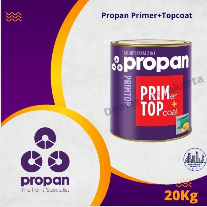 Cat Besi Anti Karat 2 IN 1 Propan Primtop 88 Canary Yellow 1208- 20 Kg
