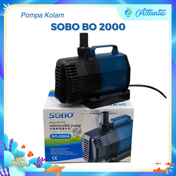 Sobo BO-2000A SOBO BO 2000A Pompa Celup Air Kolam Aquarium Water Pump