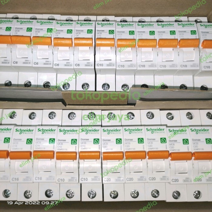 Cuci Gudang Mcb (Sekring Pemutus Arus Listrik) Merek "Schneider" 6A, 10A, 16A, 20A