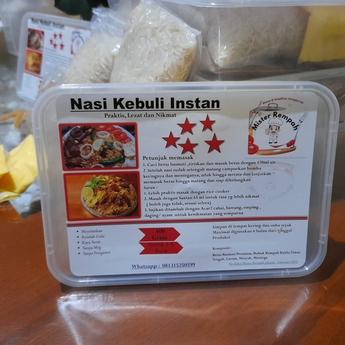 

Lhiu Nasi Kebuli Instan Mister Rempah +Bumbu Rempah Praktis Untuk 5-6 Porsi