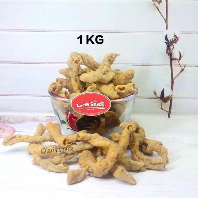 

Keripik Usus Ayam Original Gurih Renyah Enak 1000gr LM99