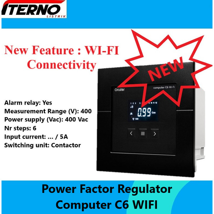 Terlaris Power Factor Regulator Computer Max 6 Step Circutor