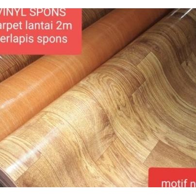 Karpet Plastik Karpet Lantai Vinyl Spons Perlak Lantai Ukuran L 2M Teb