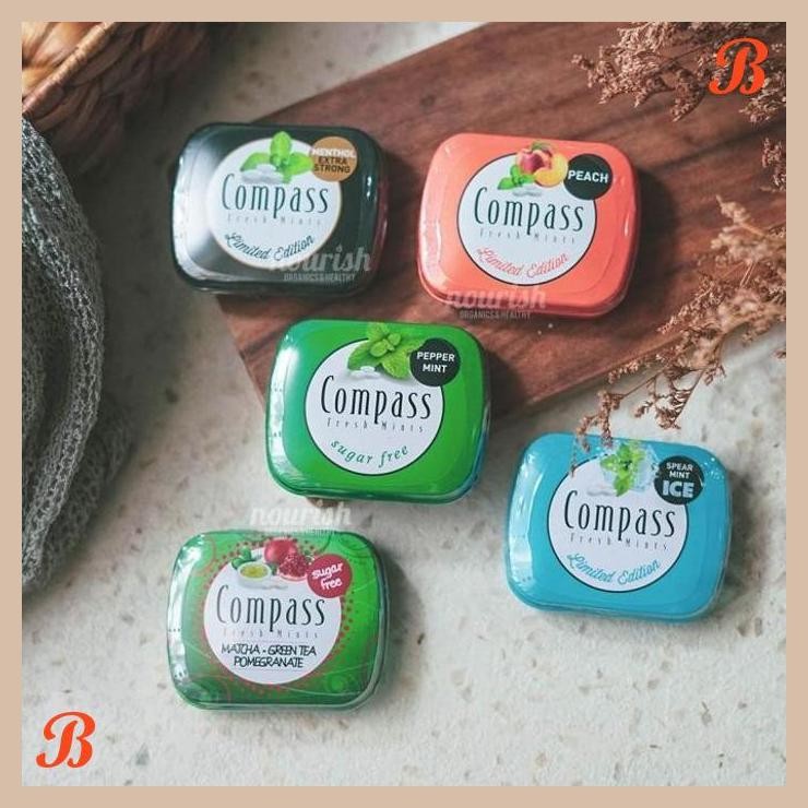 

| NN | COMPASS FRESH MINT PEACH (PERMEN MINT SUGAR FREE) 14GR