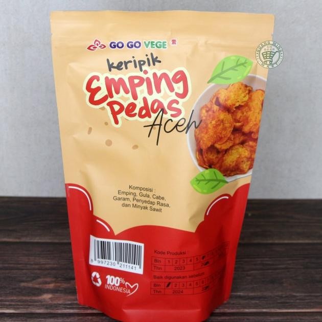 

Gogo Vege Keripik Emping Pedas 170Gr / Sna Vegetarian