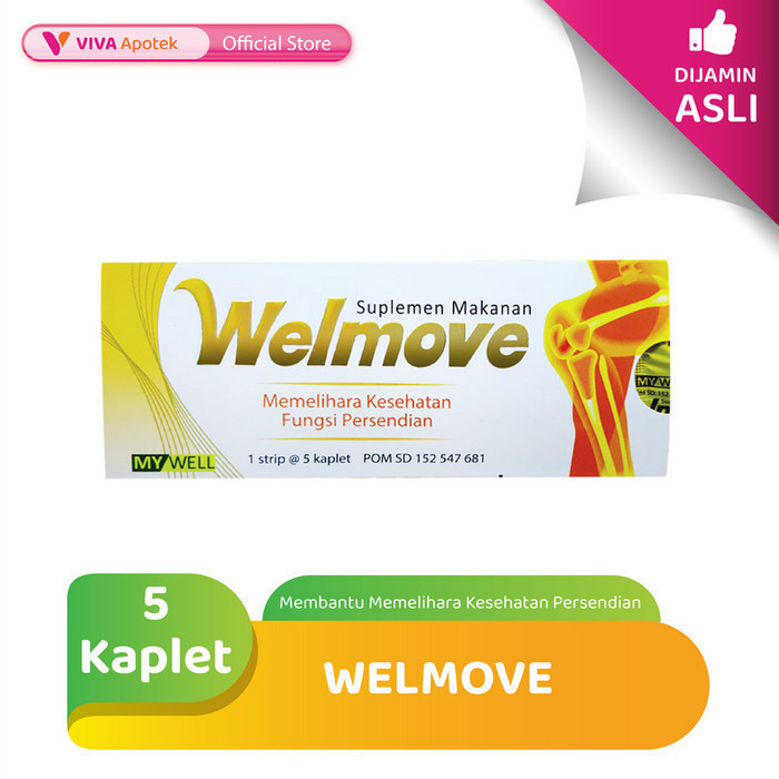 Welmove untuk Membantu Memelihara Kesehatan Persendian (5 Kaplet)