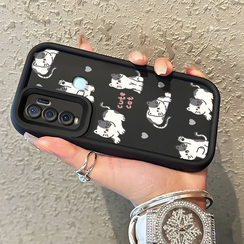 Casing Hp Untuk VIVO Y50 VIVO Y30 VIVO Y30i Case Casing HP Kesing kucing Softcase Macaron trendi pen